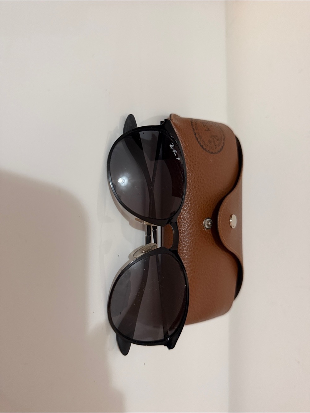 Ray-Ban Black Sunglasses with Brown Case